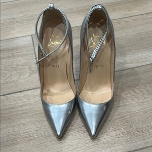 Christian Louboutin Silver Heels